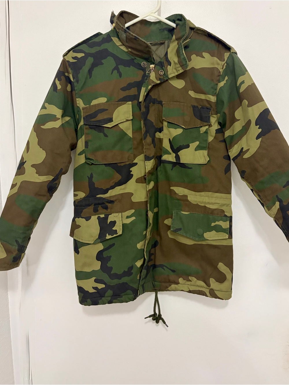 Rothco Kids Woodland Camo Field Jacket - Green/Brown/Black